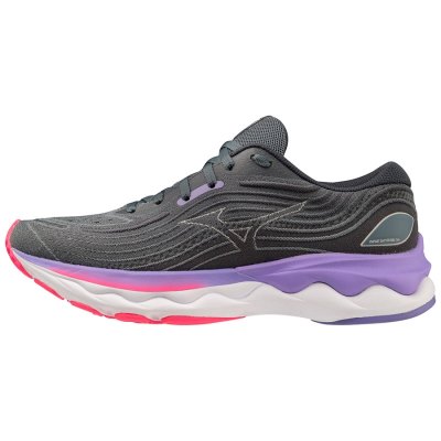 Zapatillas Para Correr Mizuno WAVE Skyrise 4 Mujer - Grises Oscuro / Azules / Morados - Chile M132L